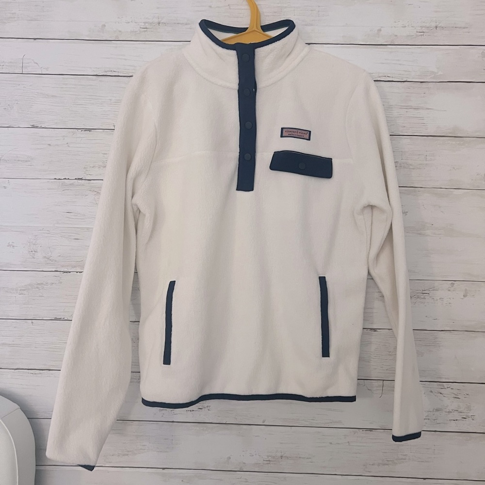 Vinyard vines quarter zip fleece pullover